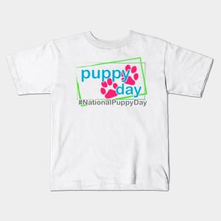 National Puppy Day T-Shirt Kids T-Shirt